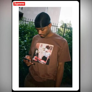 NWT Supreme X ANTIHERO Curbs Tee Brown Size Small